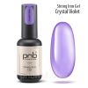 Гель-архітектор вітражний Iron Crystal Strong Gel PNB 8 мл фіолетовий