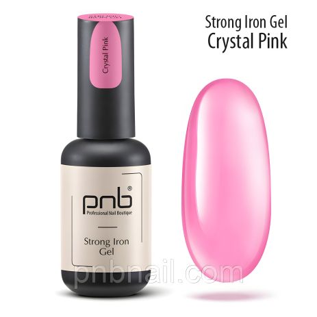 Вітражний гель-архітектор Strong Iron Gel Crystal PNB/ 8 мл рожевий Вітражний гель-архітектор Strong Iron Gel Crystal PNB/ 8 мл рожевий