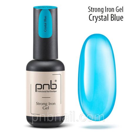 Вітражний гель-архітектор Strong Iron Gel Crystal PNB/ 8 мл блакитний Вітражний гель-архітектор Strong Iron Gel Crystal PNB/ 8 мл блакитний