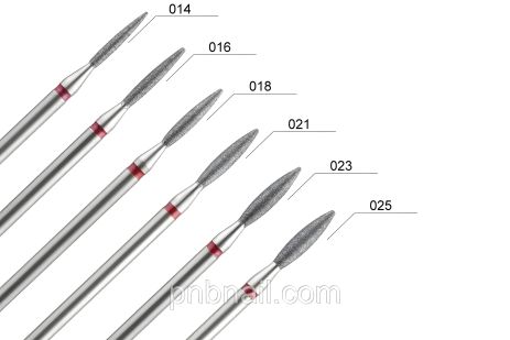 Алмазна фреза 243, червона (Полум'я гостре) DLX 025 Алмазна фреза 243, червона (Полум'я гостре) DLX 025