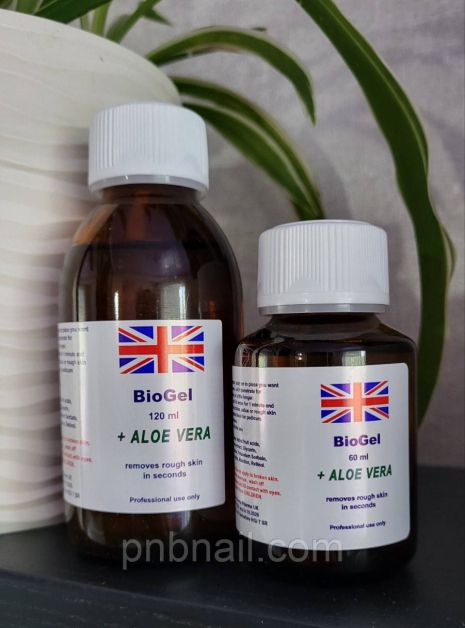 Ремувер для педикюру BioGel (алоє вера), 60 мл