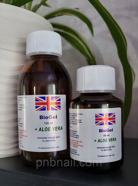 Ремувер для педикюру BioGel (алоє вера), 60 мл Ремувер для педикюру BioGel (алоє вера), 60 мл