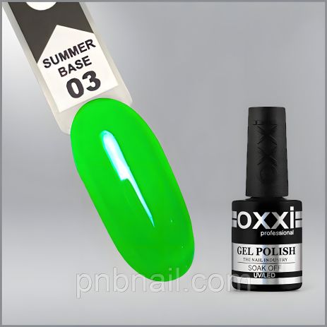 Oxxi professional SUMMER Base, 10мл / 01-07 03 лак
