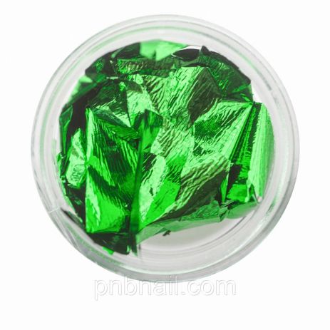 Фольга сусальное золото FRC Beauty ( фольга поталь жатая ) / цвета в ассортименте зеленый