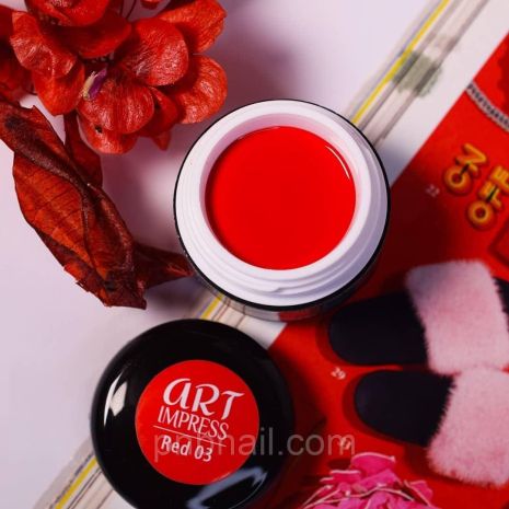 Гель-краска Art Impress PNB ( цвета 03-12 ), 5 ml красная Гель-краска Art Impress PNB ( цвета 03-12 ), 5 ml красная