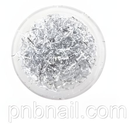 Сусальное золото. Фольга FRC Beauty (нити) серебряная