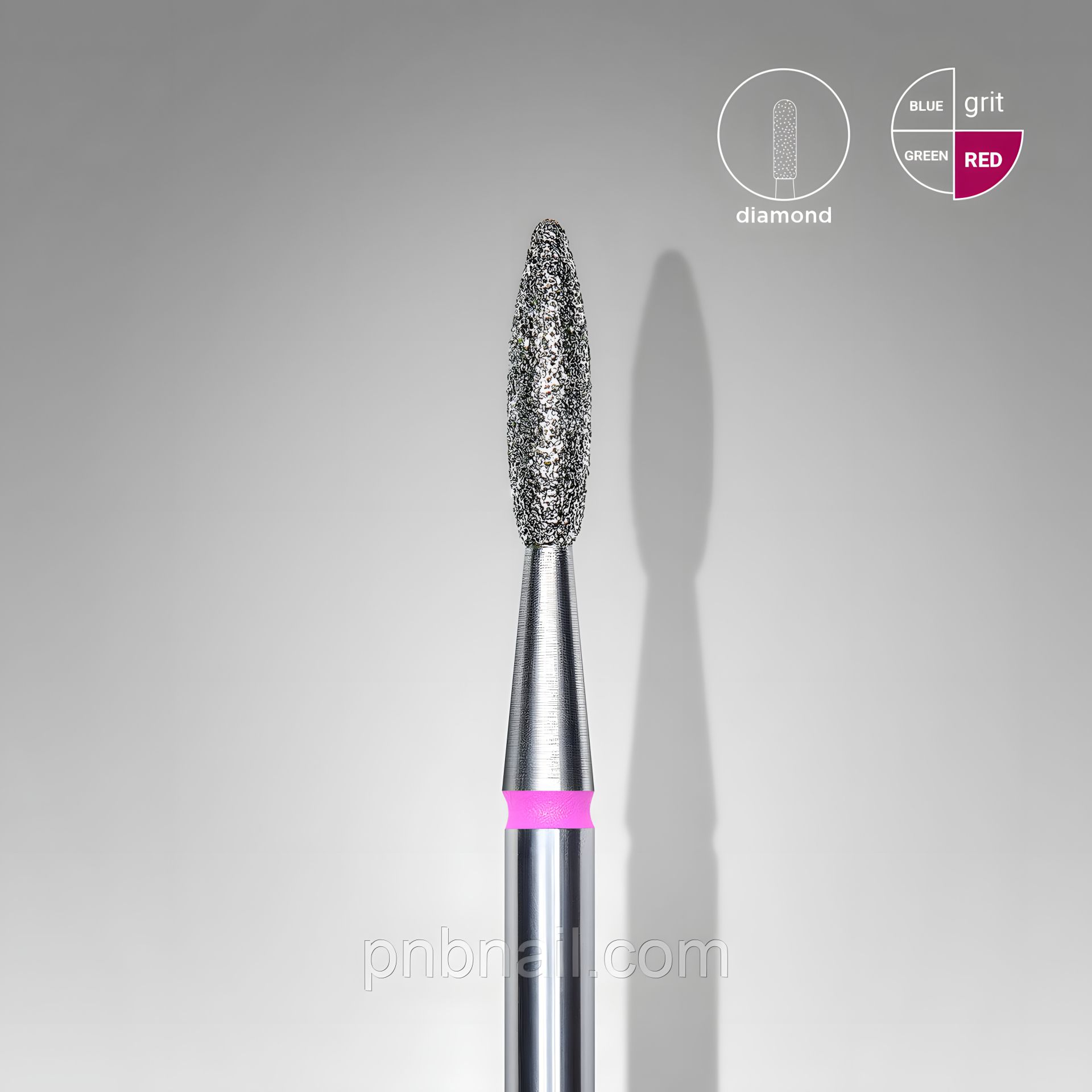 Алмазна Фреза Полум’я Червона Діаметр 2,1 мм / Робоча Часть 8 мм Алмазна Фреза Полум’я Червона Діаметр 2,1 мм / Робоча Часть 8 мм