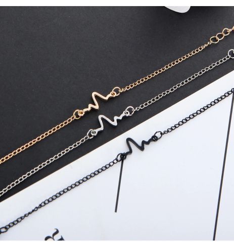 Шикарный браслет с мотивом сердцебиения, кардиограмма ритм сердце Love