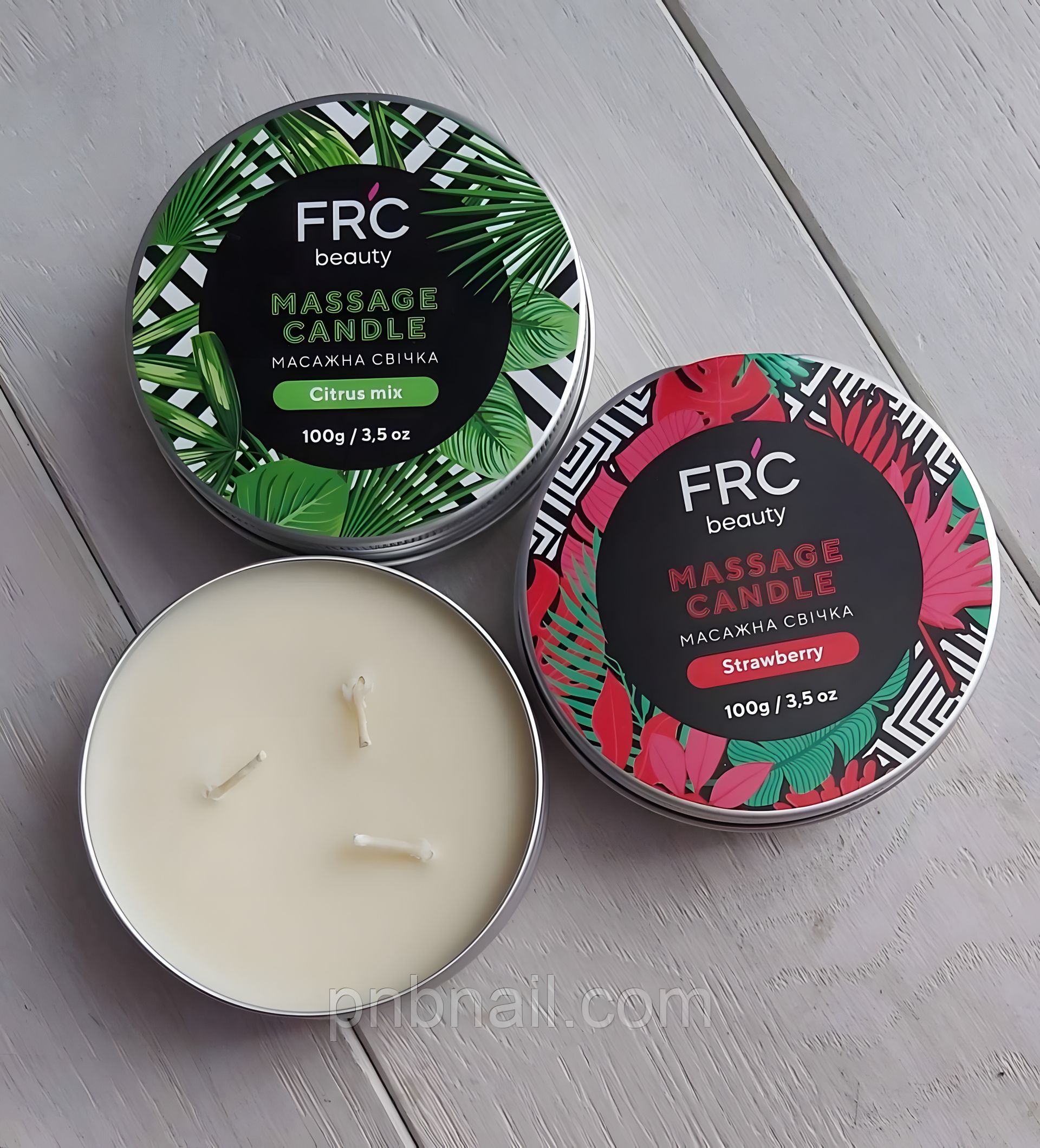 Свічки масажні FRC Beauty, 100 гр. (аромати в асортименті) Свічки масажні FRC Beauty, 100 гр. (аромати в асортименті)