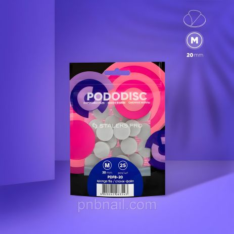 Спонж-файл (полировщик) для педикюрного диска Pododisc Staleks Pro M / 25 шт
