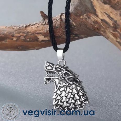 Шикарный мужской кулон WOLF в вигляді голови вовка Волк підвіска старовинний Панк