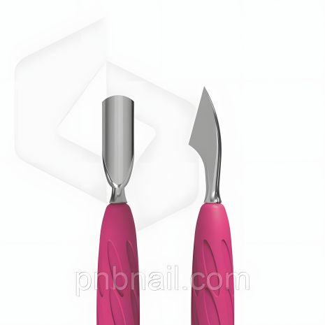 Манікюрний пушер з ручкою силіконовою “Gummy” UNIQ 10 TYPE 3 (вузький округлий пушер + топорик) Манікюрний пушер з ручкою силіконовою “Gummy” UNIQ 10 TYPE 3 (вузький округлий пушер + топорик)