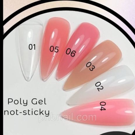 Полігель Oxxi без липкості (жуйка) / Poly Gel not sticky / 30 мл ( 6 кольорів )