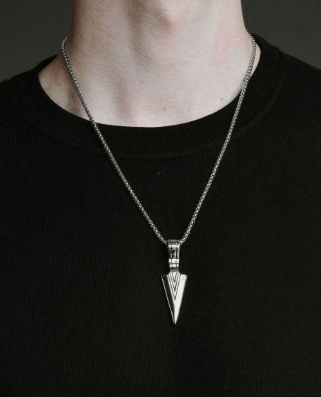 Шикарний чоловічий кулон Стріла наконечник Arrow підвіска