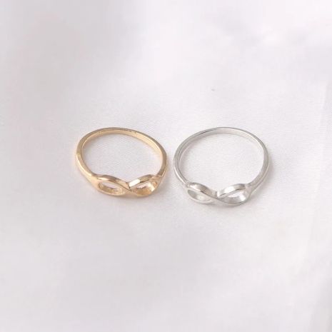 Женское кольцо в форме бесконечности кольца бесконечность 2 цвета