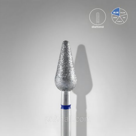 Алмазная фреза STALEKS PRO EXPERT груша 050 / синяя Алмазная фреза STALEKS PRO EXPERT груша 050 / синяя