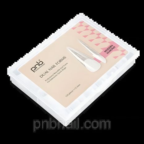 Багаторазові верхні форми Dual Nail Forms PNB, Modern Almond / 120 шт