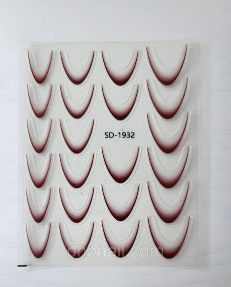 Слайдер-дизайн френч омбре (разные цвета) коричневый Слайдер-дизайн френч омбре (разные цвета) коричневый