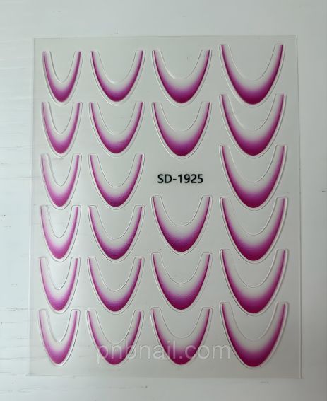 Слайдер-дизайн френч омбре (ассортимент цветов) розовый Слайдер-дизайн френч омбре (ассортимент цветов) розовый