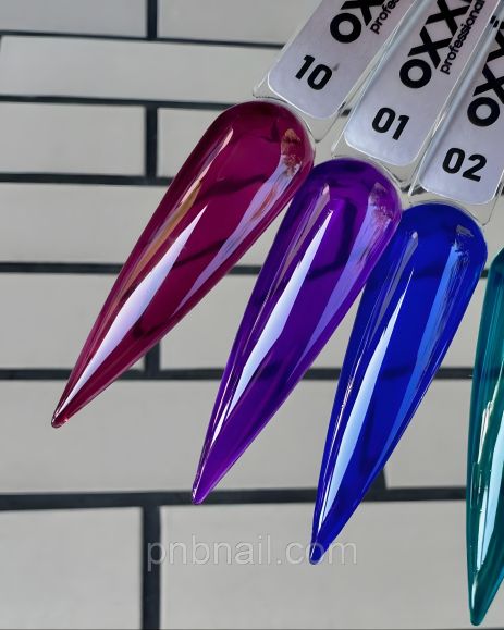 Гель-лак вітражний OXXI Crystal Glass / 10 мл 01 фіолетовий