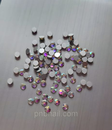 Стеклянные стразы AB / размеры ss6,ss8,ss10 / 200 шт ss8