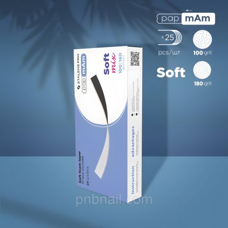Змінних файлів набір papmAm Mix двосторонніх 100/180 грит STALEKS PRO EXPERT 25 шт