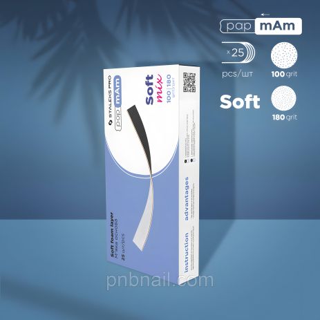 Змінних файлів набір papmAm Mix двосторонніх 100/180 грит STALEKS PRO EXPERT 25 шт