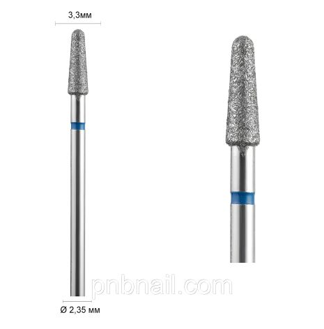 Алмазная фреза 199 (Конус закругленный) DLX / синяя 033 Алмазная фреза 199 (Конус закругленный) DLX / синяя 033