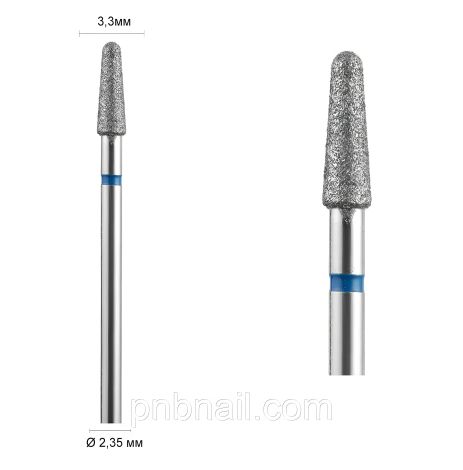 Алмазна фреза (конус закруглений) 199 DLX / синя 033 Алмазна фреза (конус закруглений) 199 DLX / синя 033