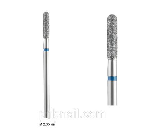 Алмазна фреза 141 циліндр закруглений / синя DLX 033