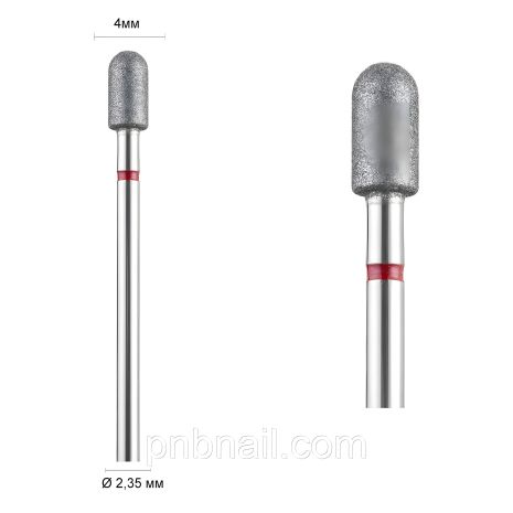 Алмазная фреза 141 (цилиндр закруглённый) DLX, красная 040 Алмазная фреза 141 (цилиндр закруглённый) DLX, красная 040