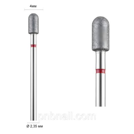 Фреза 141 алмазна (закруглений циліндр) DLX / 040 червона Фреза 141 алмазна (закруглений циліндр) DLX / 040 червона