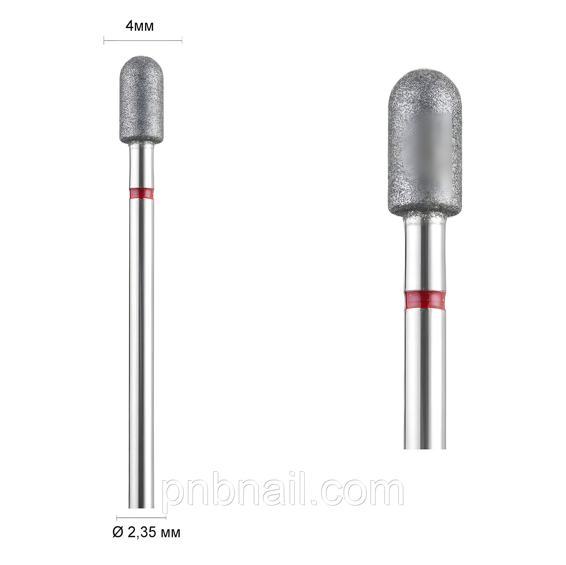 Фреза 141 алмазна (закруглений циліндр) DLX / 040 червона Фреза 141 алмазна (закруглений циліндр) DLX / 040 червона