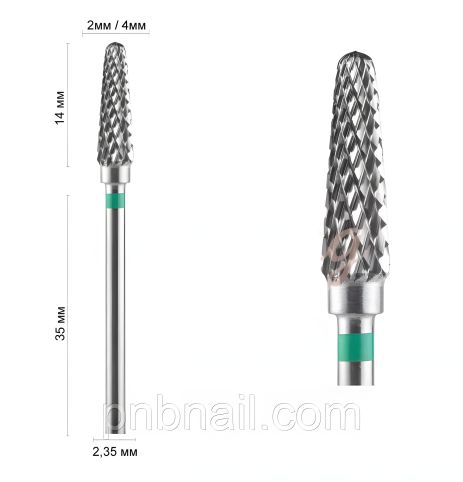 Конусная фреза зелёная 41240 DLX Конусная фреза зелёная 41240 DLX