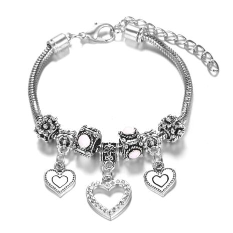 Жіночий браслет Пандора Pandora Heart з серцем підвіскою серце