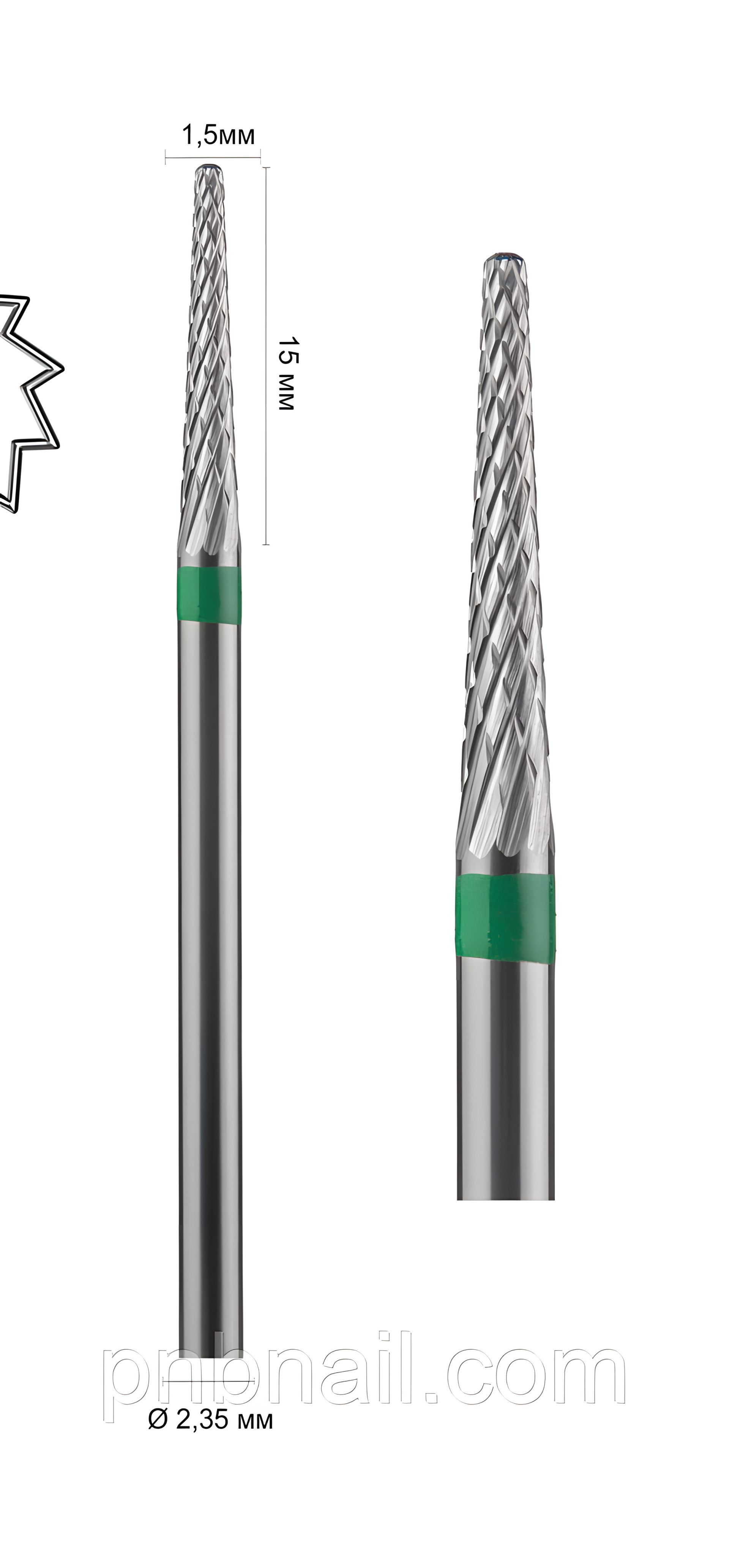 Загострена фреза зелена, голка MULTIBOR™ 406102 Загострена фреза зелена, голка MULTIBOR™ 406102