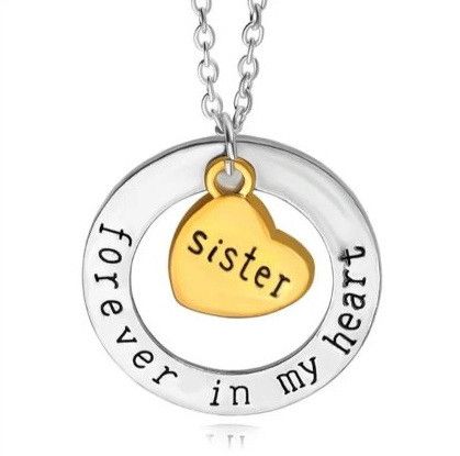 Изысканная Подвеска SISTER I Love You To The Moon And Back модное кулон колье для друзей сестры