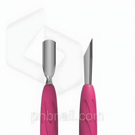 Манікюрний пушер з силіконовою ручкою “Gummy” UNIQ 10 TYPE 2 (вузький і косий пушер)