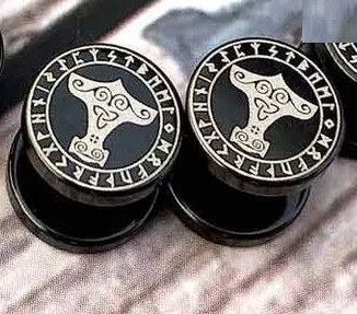 Мужские серьги-штанги с руной Трикветр амулет талисман Кельтский узел в стиле викингов серьга штанга 1шт черны