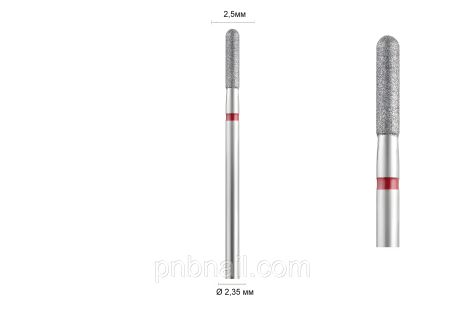 Алмазная фреза 141 (цил. закругленный) DLX, красная 023 Алмазная фреза 141 (цил. закругленный) DLX, красная 023