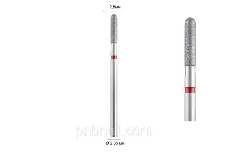 Алмазная фреза 141 (цил. закругленный) DLX, красная 023 Алмазная фреза 141 (цил. закругленный) DLX, красная 023