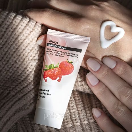 Крем для рук "Полуниця з вершками", Nika Zemlyanikina, 30 мл Крем для рук "Полуниця з вершками", Nika Zemlyanikina, 30 мл