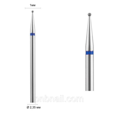 Фреза алмазна 001 Куля синя DLX ( розміри- 014,025,031,033,040,050 ) 014 синя