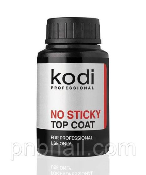 Верхнє покриття для гель-лаку без дисперсійного шару / No Sticky Top Coat Kodi , 30 мл Верхнє покриття для гель-лаку без дисперсійного шару / No Sticky Top Coat Kodi , 30 мл
