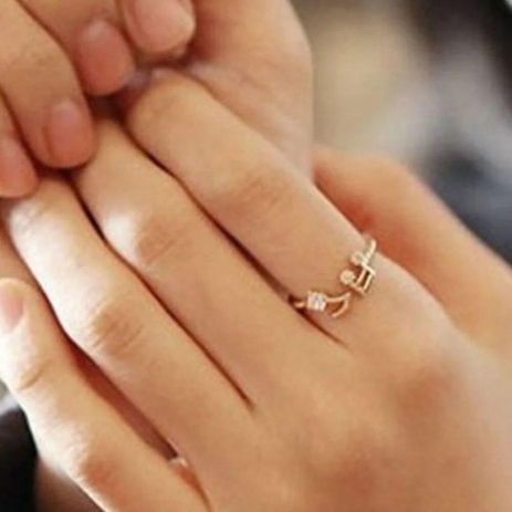 Шикарное женское кольцо музыкальные ноты мелодия для любителей музыки стразы