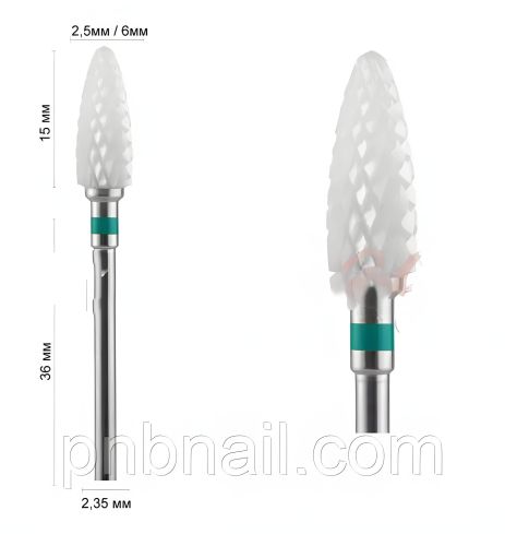 Керамическая фреза (кукуруза) зеленая DLX / CRC 01 Cours Керамическая фреза (кукуруза) зеленая DLX / CRC 01 Cours