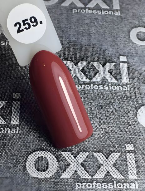Гель-лак OXXI Professional №259 коричнево-красный , 10 мл