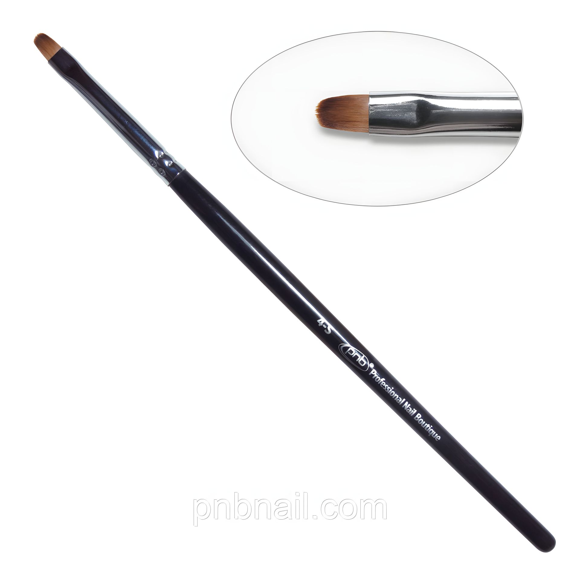 Гель для пензля овальний 4-s PNB, нейлон/Gel Brush oval 4-s PNB, nylon Гель для пензля овальний 4-s PNB, нейлон/Gel Brush oval 4-s PNB, nylon