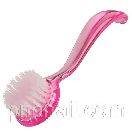 Пылеудаляющая щетка с длинной ручкой / розовая, прозрачная