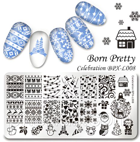 Стемпинг пластина BORN PRETTY / BPX-L008